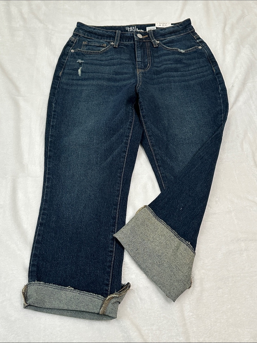 🚗 NWT Time & Tru High Rise Cropped Jeans